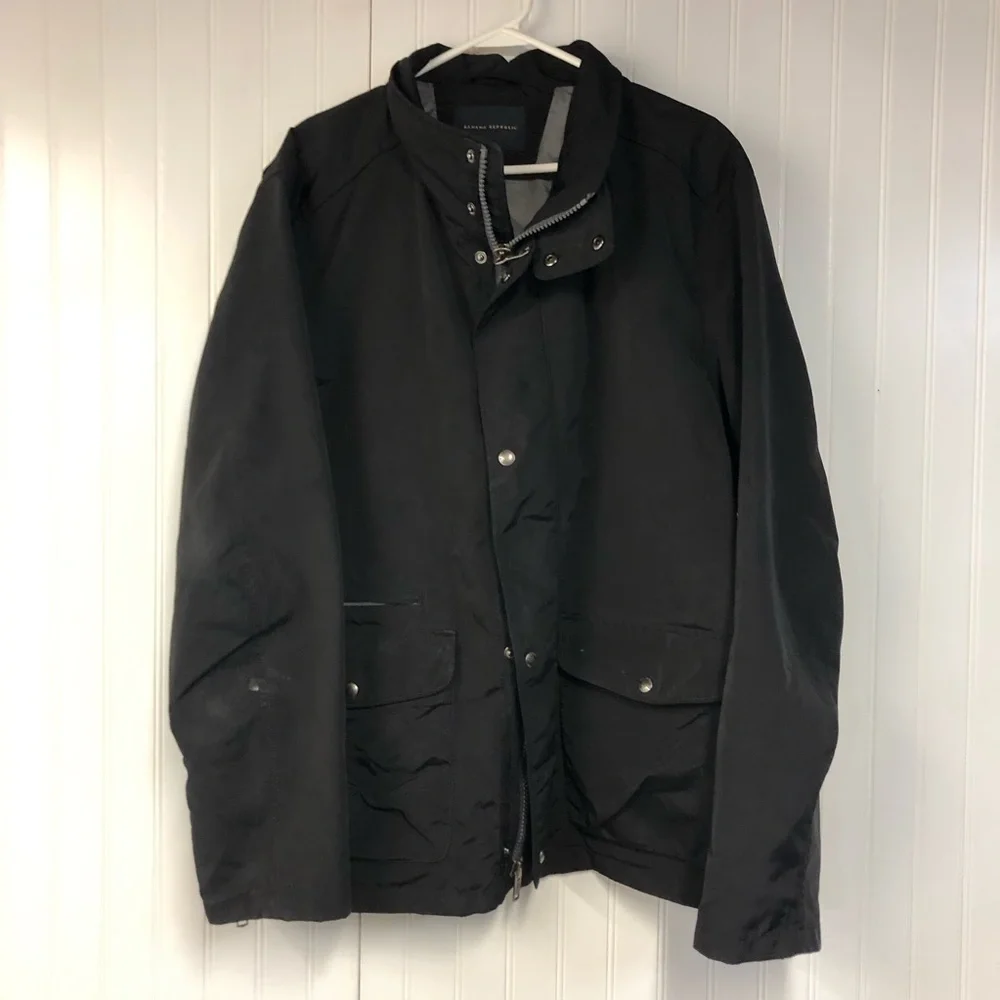 Banana Republic Men's Black Jacket Full Zip XL